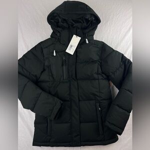 Clique Women's Colorado Black Winter Insulated Jacket NWT Small Removable Hood